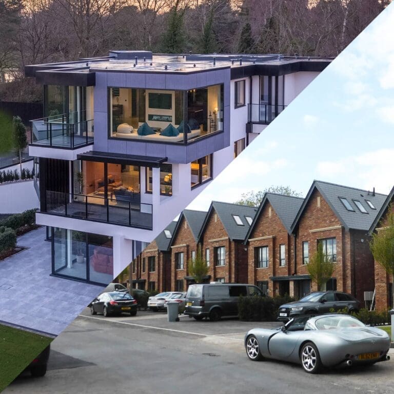 Contemporary detached house and residential development designed by Tsiantar Architects